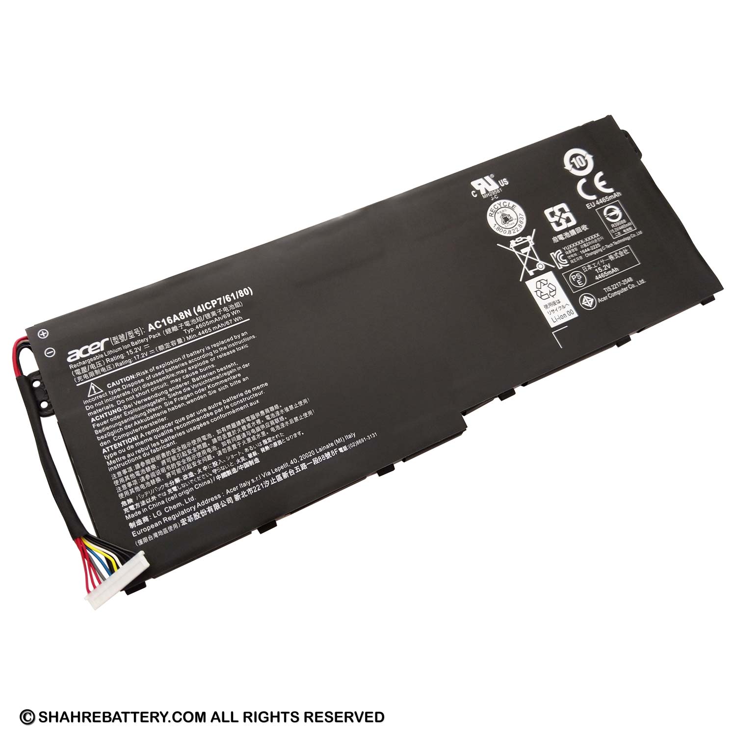 باتری اورجینال لپ تاپ ایسر Acer Aspire Nitro VN7-593G AC16A8N