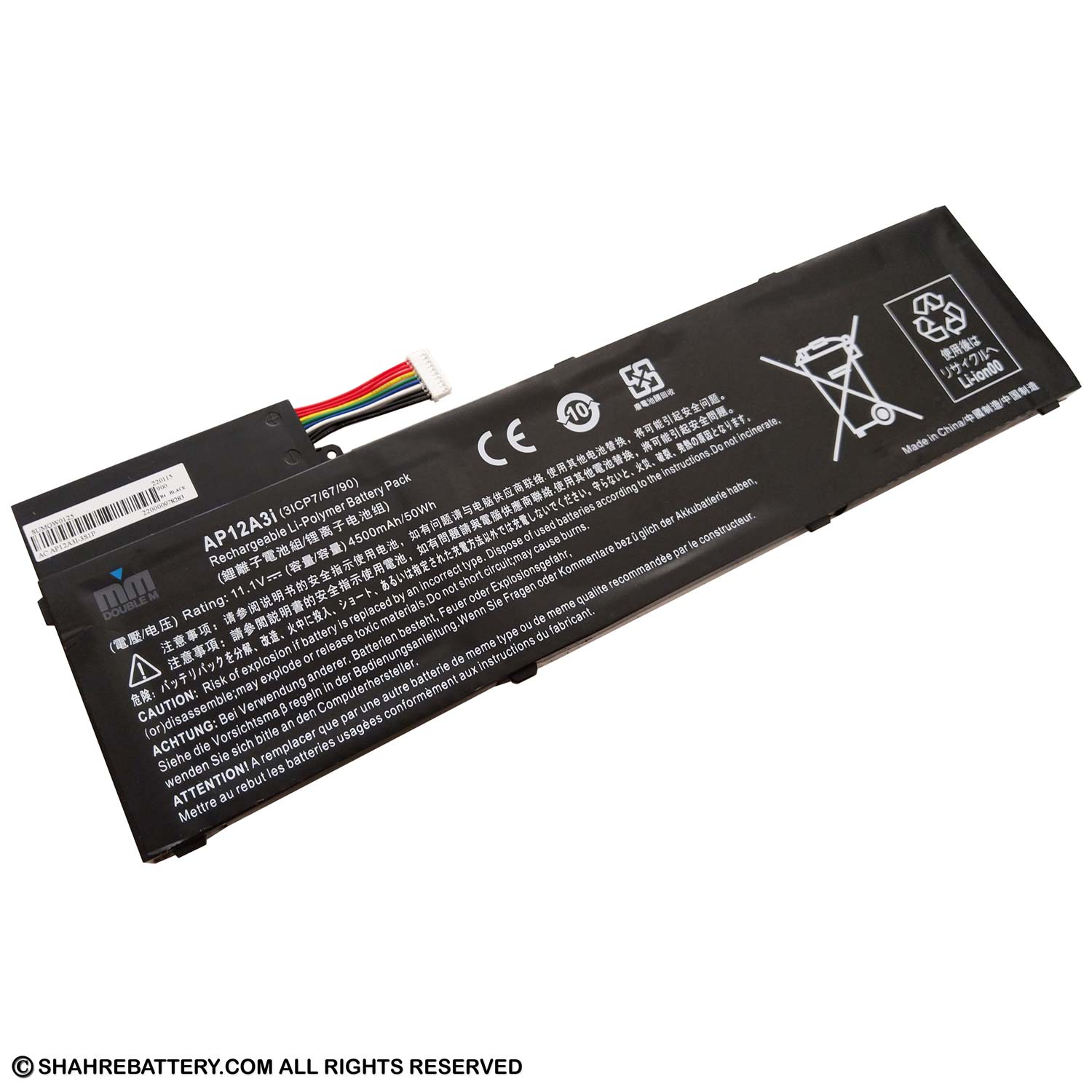 باتری لپ تاپ ایسر Acer Aspire M3-481 M5-581 AP12A3I