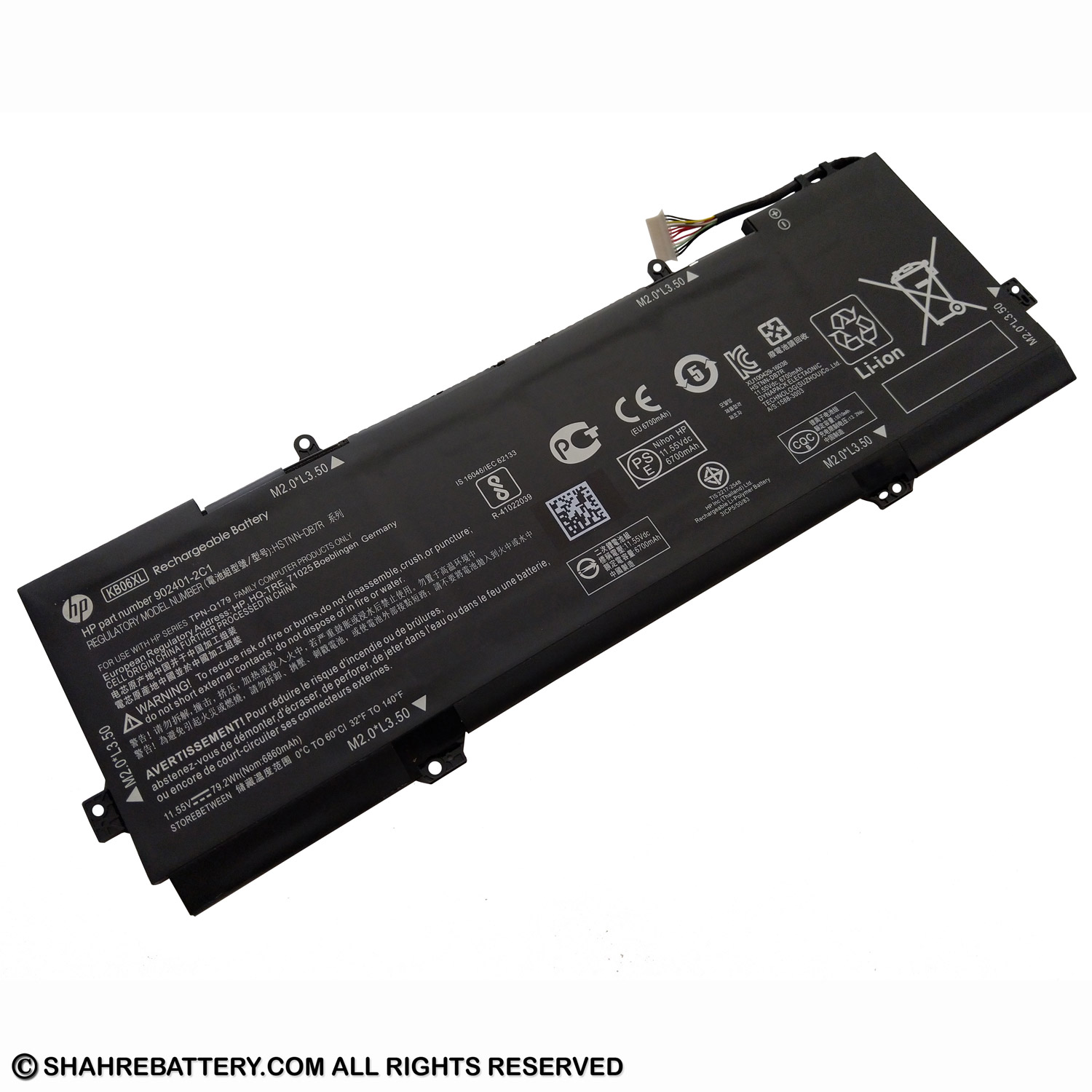 باتری اورجینال لپ تاپ اچ پی HP Spectre X360 15 KB06XL
